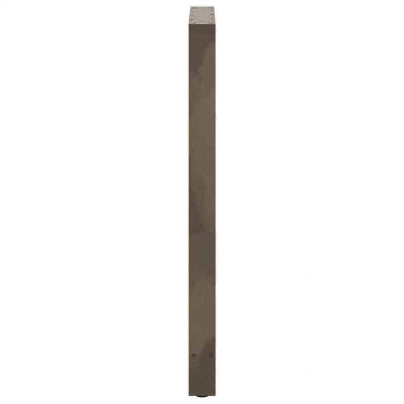 Nogi do stołu barowego Naturalna stal 2 szt. 60x(110-111) cm Stal
