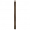 Nogi do stołu barowego Naturalna stal 2 szt. 60x(110-111) cm Stal