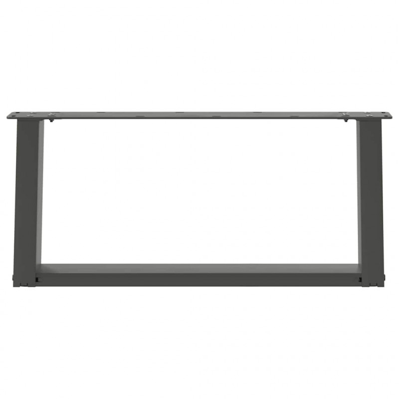 Nogi do stolika kawowego w kształcie litery U 2 szt. Antracyt 60x(30-31) cm Stal