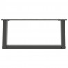 Nogi do stolika kawowego w kształcie litery U 2 szt. Antracyt 60x(30-31) cm Stal