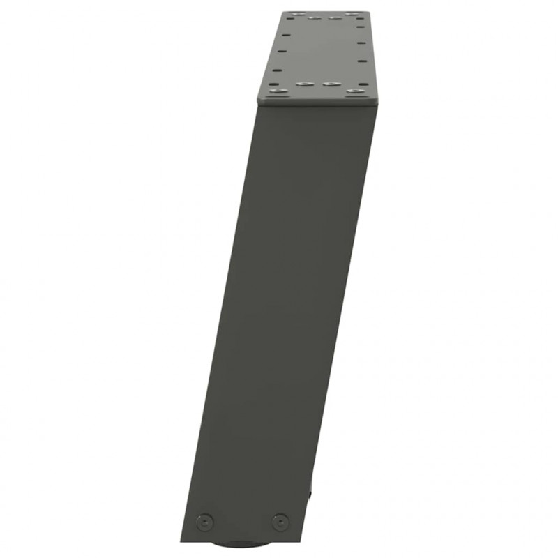 Nogi do stolika kawowego w kształcie litery U 2 szt. Antracyt 60x(30-31) cm Stal
