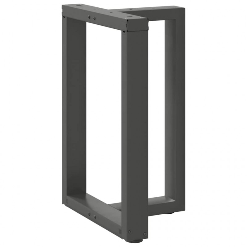 Nogi do stołu jadalnego w kształcie litery T 2 szt. Antracyt 60x35x(72-73) cm Stal