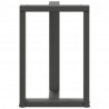 Nogi do stołu jadalnego w kształcie litery T 2 szt. Antracyt 60x35x(72-73) cm Stal