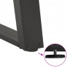 Nogi do stolika kawowego w kształcie litery U 2 szt. Antracyt 60x(30-31) cm Stal