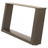 Nogi do stolika kawowego w kształcie litery U 2 szt. Naturalna stal 60x(30-31) cm Stal