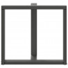 Nogi do stołu jadalnego w kształcie litery T 2 szt. Antracyt 70x35x(72-73) cm Stal