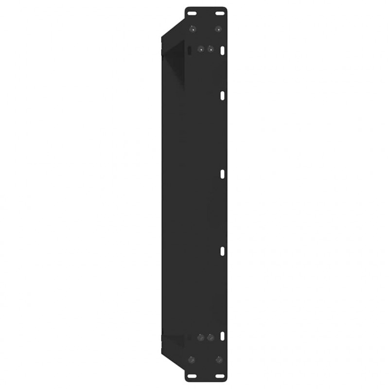 Nogi do stolika kawowego w kształcie litery U 2 szt. Czarne 70x(30-31) cm Stal