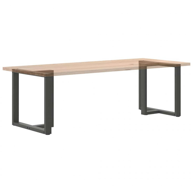 Nogi do stołu jadalnego w kształcie litery T 2 szt. Antracyt 70x35x(72-73) cm Stal