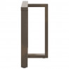 Nogi do stołu jadalnego w kształcie litery T 2 szt. Czarne 70x35x(72-73) cm Stal