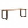 Nogi do stołu jadalnego w kształcie litery T 2 szt. Czarne 70x35x(72-73) cm Stal