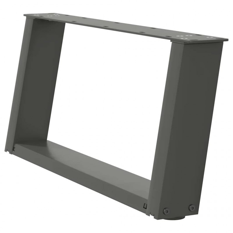 Nogi do stolika kawowego w kształcie litery U 2 szt. Antracyt 70x(30-31) cm Stal