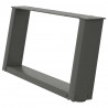 Nogi do stolika kawowego w kształcie litery U 2 szt. Antracyt 70x(30-31) cm Stal