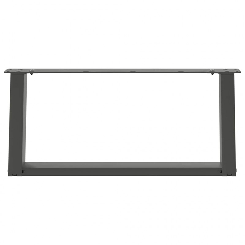 Nogi do stolika kawowego w kształcie litery U 2 szt. Antracyt 70x(30-31) cm Stal