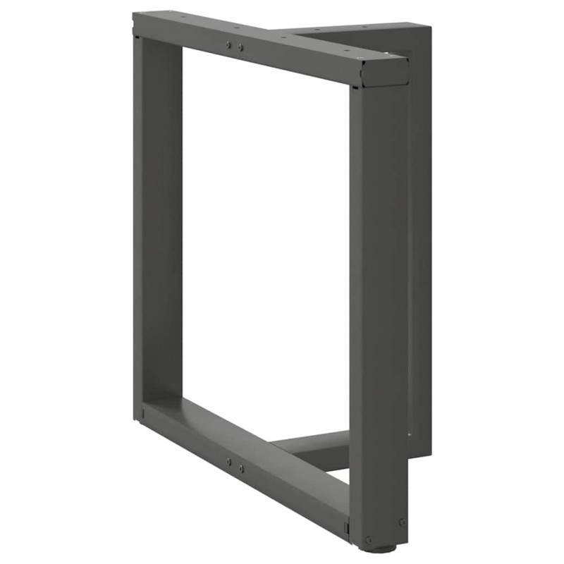 Nogi do stołu jadalnego w kształcie litery T 2 szt. Antracyt 80x35x(72-73) cm Stal