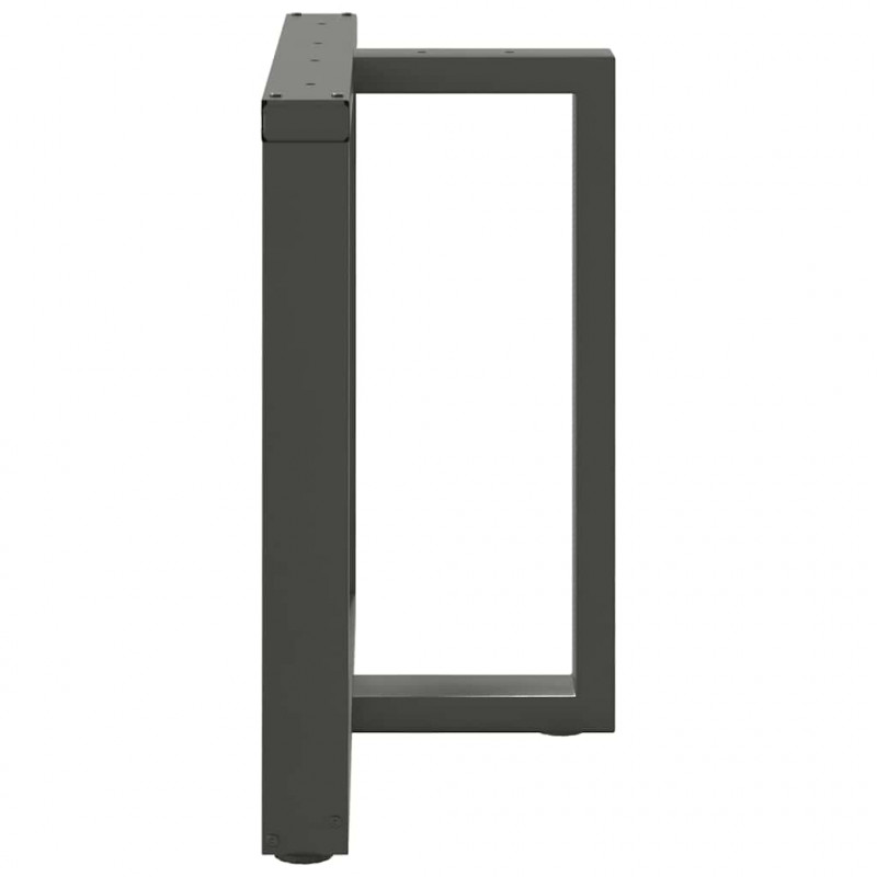 Nogi do stołu jadalnego w kształcie litery T 2 szt. Antracyt 80x35x(72-73) cm Stal