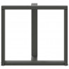 Nogi do stołu jadalnego w kształcie litery T 2 szt. Antracyt 80x35x(72-73) cm Stal