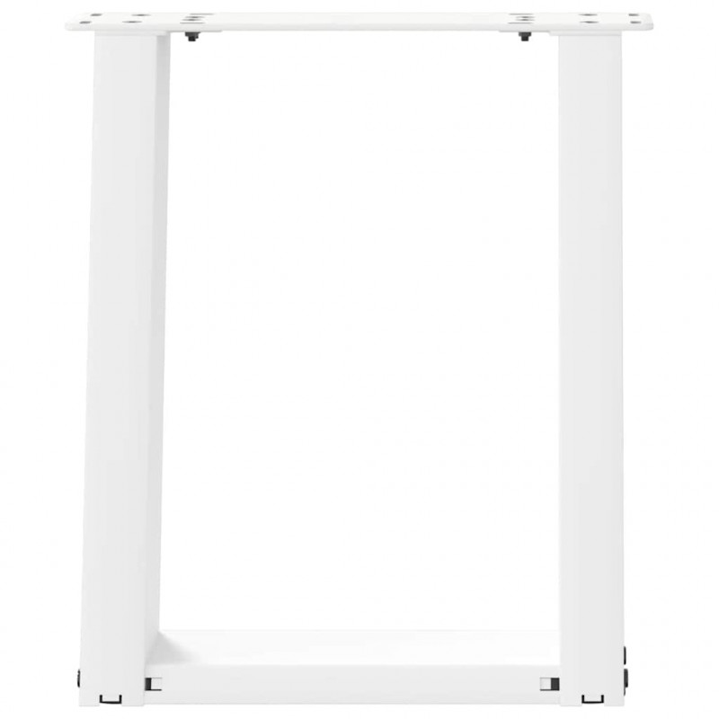 Nogi do stolika kawowego w kształcie litery U 2 szt. Białe 28x(42-43) cm Stal