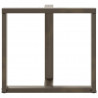 Nogi do stołu jadalnego w kształcie litery T 2 szt. Czarne 80x35x(72-73) cm Stal