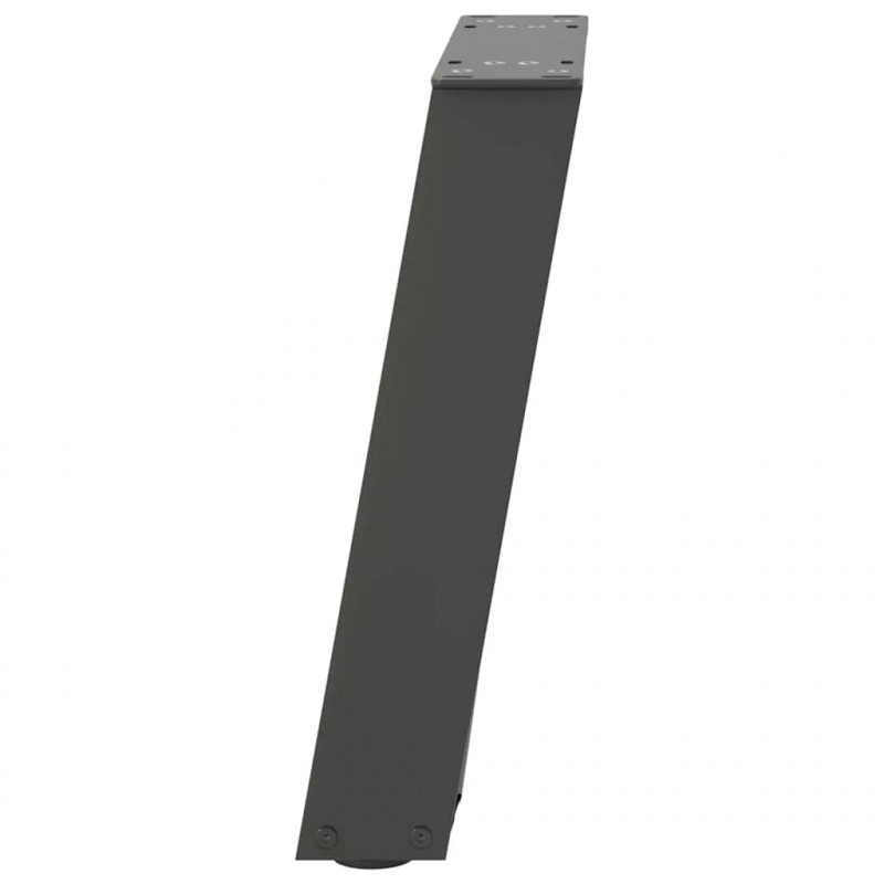 Nogi do stolika kawowego w kształcie litery U 2 szt. Antracyt 28x(42-43) cm Stal