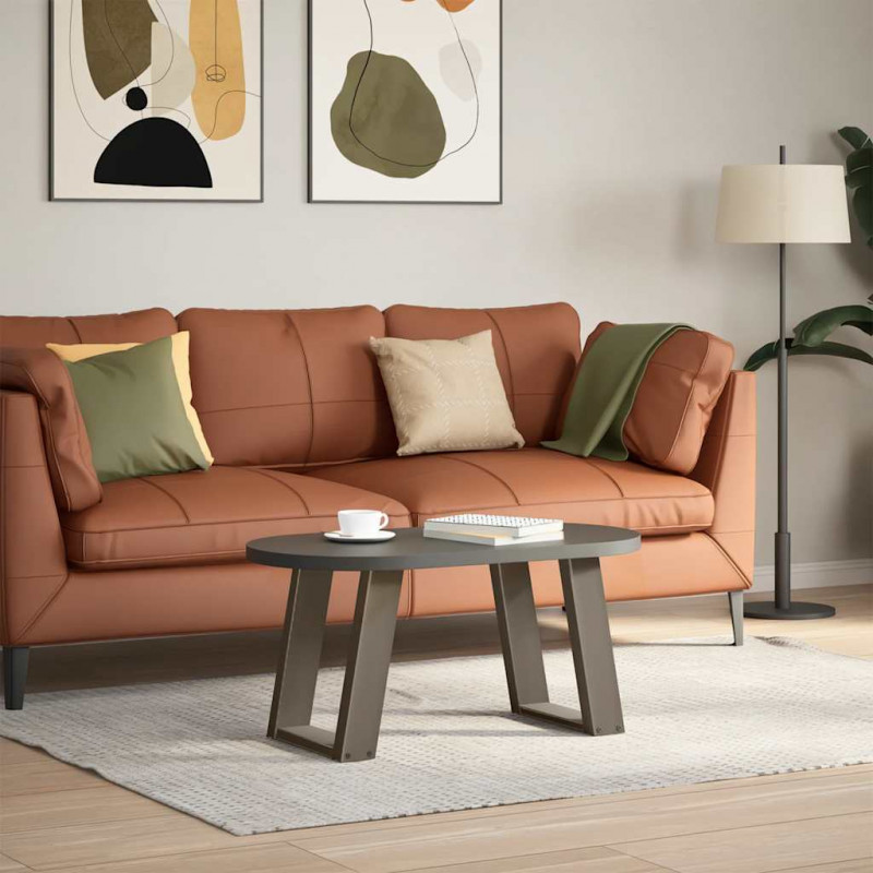 Nogi do stolika kawowego w kształcie litery U 2 szt. Naturalna stal 28x(42-43) cm Stal