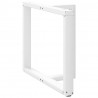 Nogi do stołu jadalnego w kształcie litery T 2 szt. Białe 90x35x(72-73) cm Stal