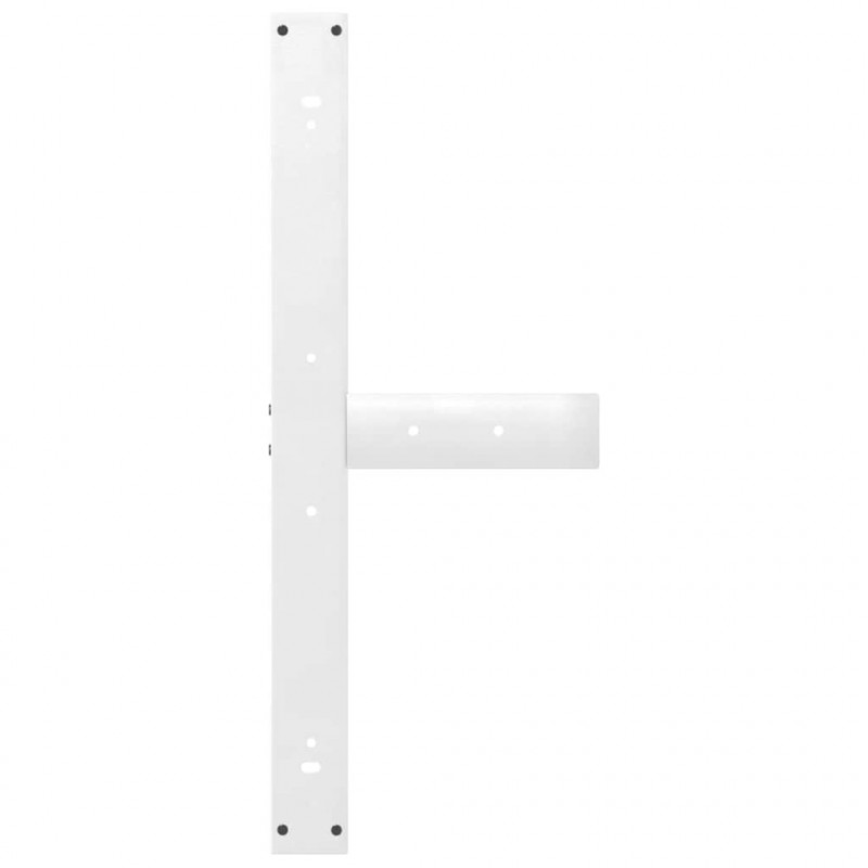 Nogi do stołu jadalnego w kształcie litery T 2 szt. Białe 90x35x(72-73) cm Stal