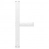 Nogi do stołu jadalnego w kształcie litery T 2 szt. Białe 90x35x(72-73) cm Stal
