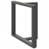 Nogi do stołu jadalnego w kształcie litery T 2 szt. Antracyt 90x35x(72-73) cm Stal