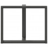 Nogi do stołu jadalnego w kształcie litery T 2 szt. Antracyt 90x35x(72-73) cm Stal