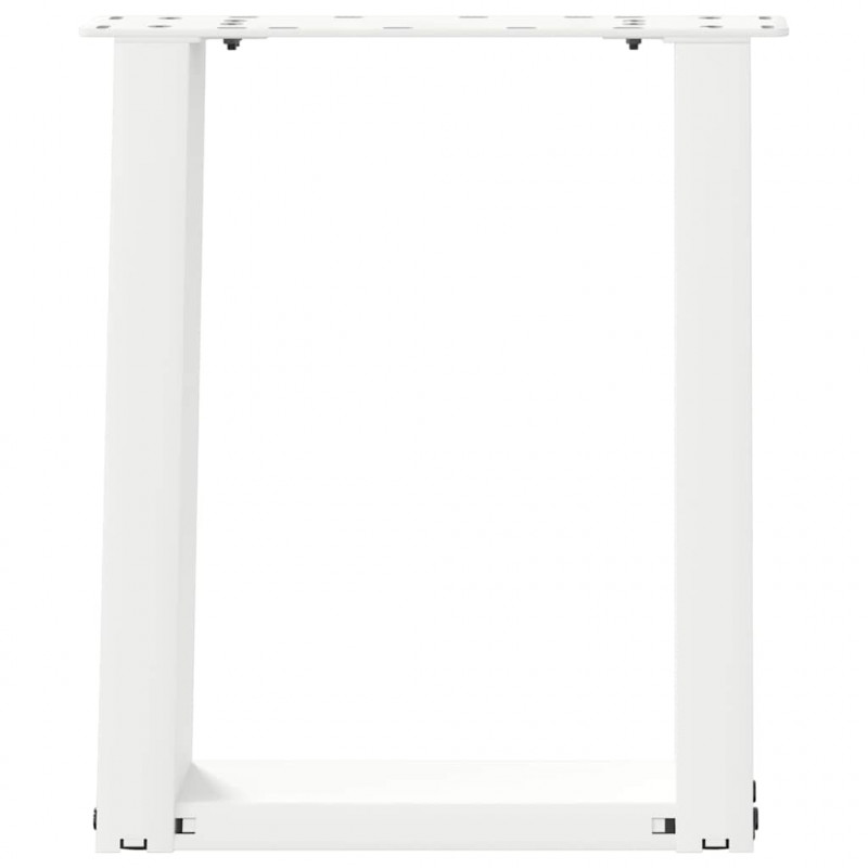 Nogi do stolika kawowego w kształcie litery U 2 szt. Białe 38x(42-43) cm Stal