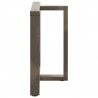 Nogi do stołu jadalnego w kształcie litery T 2 szt. Czarne 90x35x(72-73) cm Stal