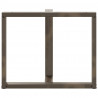 Nogi do stołu jadalnego w kształcie litery T 2 szt. Czarne 90x35x(72-73) cm Stal
