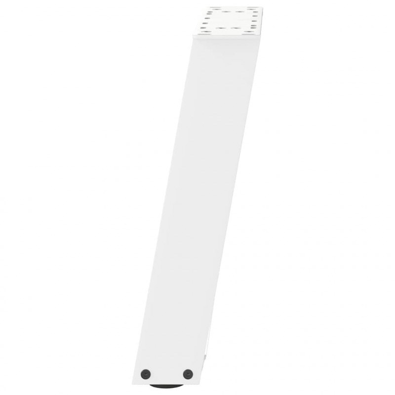 Nogi do stolika kawowego w kształcie litery U 2 szt. Białe 38x(42-43) cm Stal