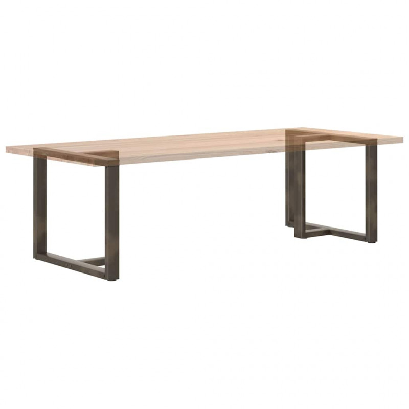 Nogi do stołu jadalnego w kształcie litery T 2 szt. Czarne 90x35x(72-73) cm Stal