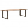 Nogi do stołu jadalnego w kształcie litery T 2 szt. Czarne 90x35x(72-73) cm Stal