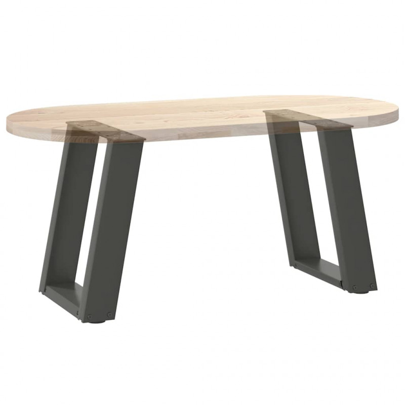Nogi do stolika kawowego w kształcie litery U 2 szt. Antracyt 38x(42-43) cm Stal
