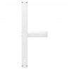 Nogi do stołu jadalnego w kształcie litery T 2 szt. Białe 100x35x(72-73) cm Stal