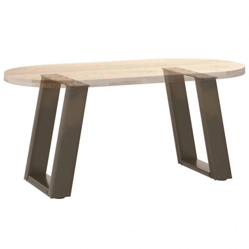 Nogi do stolika kawowego w kształcie litery U 2 szt. Naturalna stal 38x(42-43) cm Stal