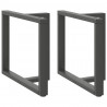 Nogi do stołu jadalnego w kształcie litery T 2 szt. Antracyt 100x35x(72-73) cm Stal