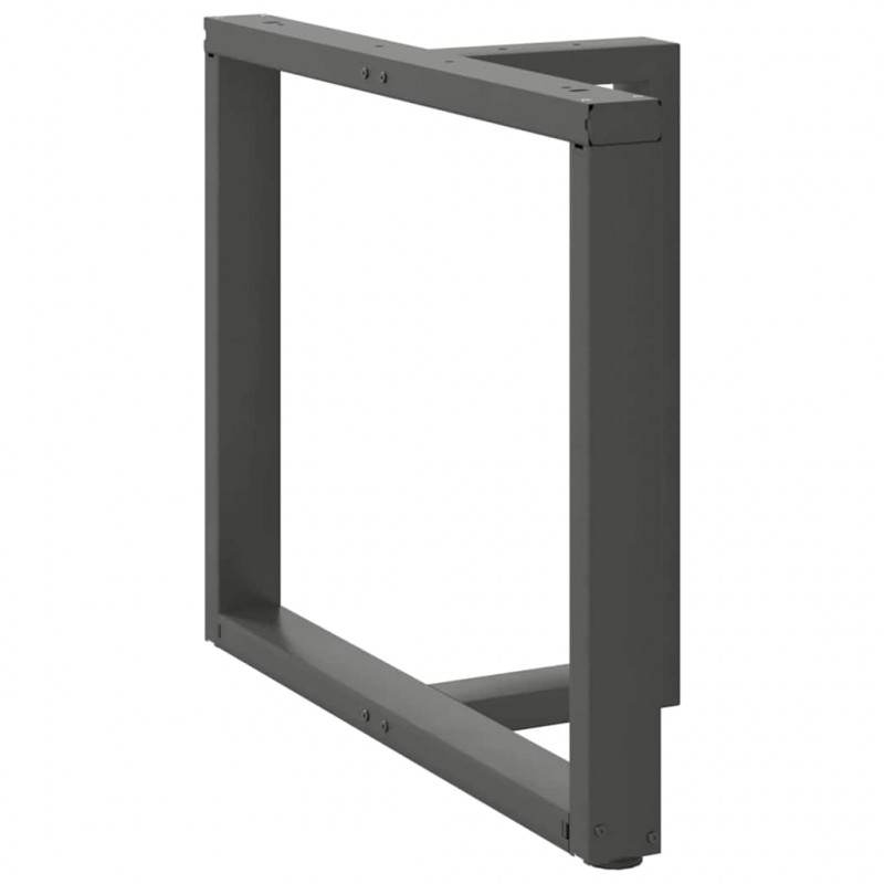 Nogi do stołu jadalnego w kształcie litery T 2 szt. Antracyt 100x35x(72-73) cm Stal