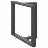 Nogi do stołu jadalnego w kształcie litery T 2 szt. Antracyt 100x35x(72-73) cm Stal