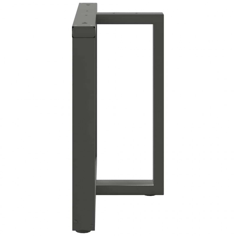 Nogi do stołu jadalnego w kształcie litery T 2 szt. Antracyt 100x35x(72-73) cm Stal