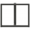 Nogi do stołu jadalnego w kształcie litery T 2 szt. Antracyt 100x35x(72-73) cm Stal
