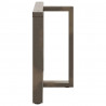 Nogi do stołu jadalnego w kształcie litery T 2 szt. Czarne 100x35x(72-73) cm Stal