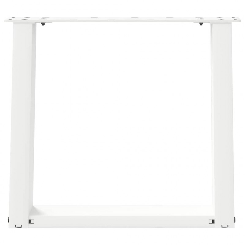 Nogi do stolika kawowego w kształcie litery U 2 szt. Białe 50x(42-43) cm Stal