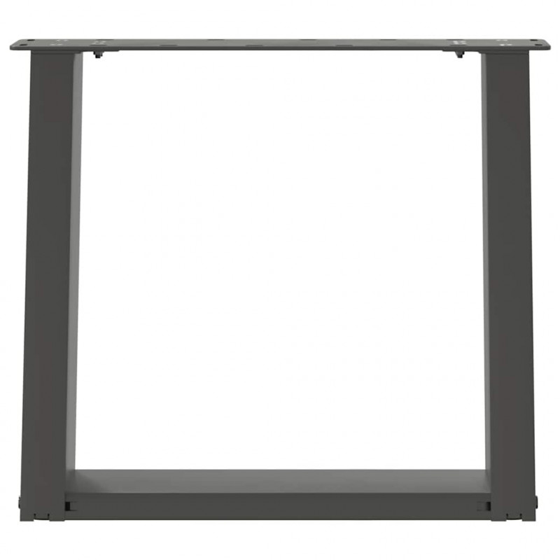 Nogi do stolika kawowego w kształcie litery U 2 szt. Antracyt 50x(42-43) cm Stal