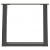 Nogi do stolika kawowego w kształcie litery U 2 szt. Antracyt 50x(42-43) cm Stal