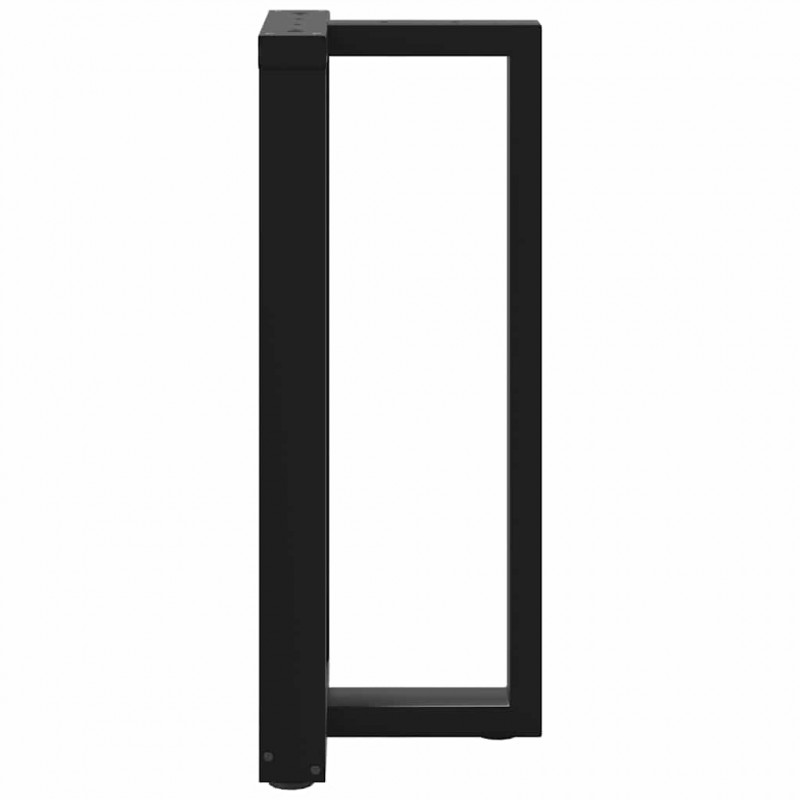 Nogi do stołu barowego w kształcie litery T 2 szt. Czarne 40x35x(90-91) cm Stal