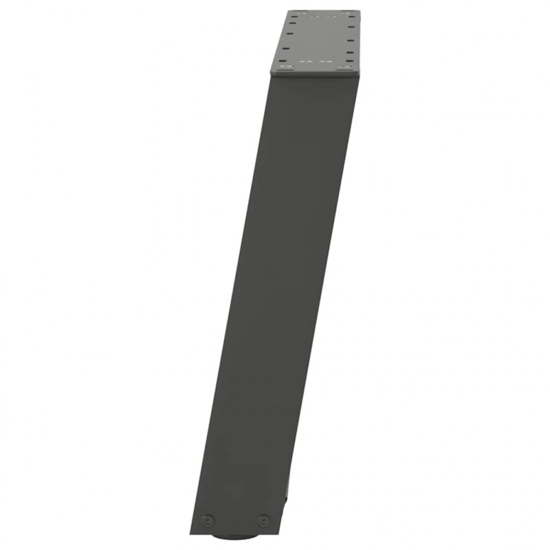 Nogi do stolika kawowego w kształcie litery U 2 szt. Antracyt 50x(42-43) cm Stal