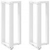 Nogi do stołu barowego w kształcie litery T 2 szt. Białe 40x35x(90-91) cm Stal